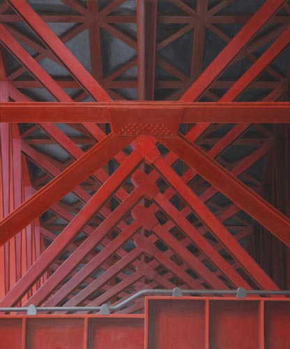 no title (red bridge, Sengsandaekyo, Seoul) , 120 x 100 cm, 2010